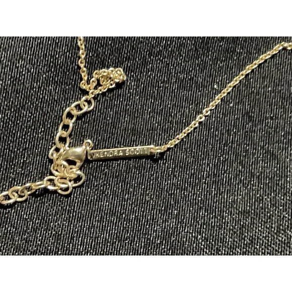 Kendra Scott Elisa Semi Precious Drusy Stone Pendant 15" Necklace Gold Plated - Picture 7 of 7